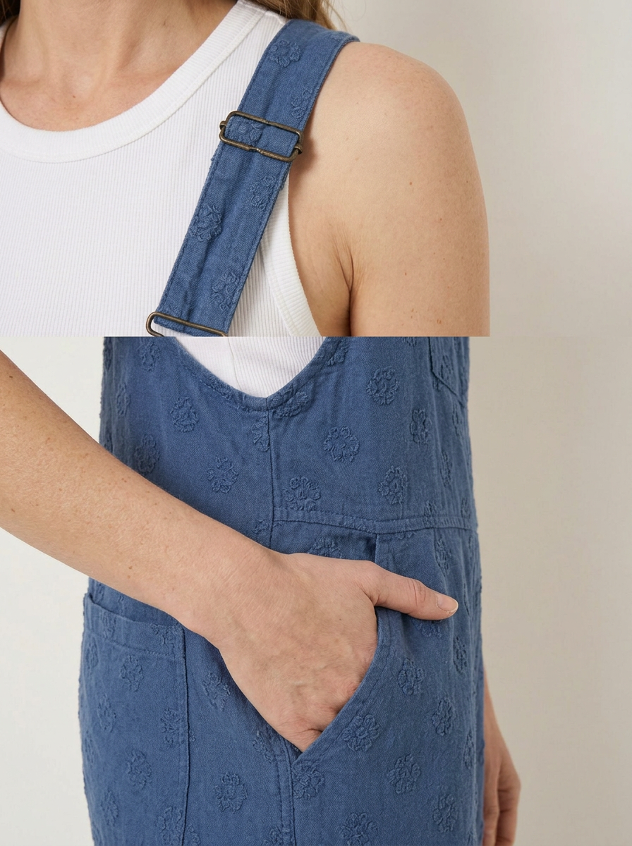 Ines | Peto de lino azul