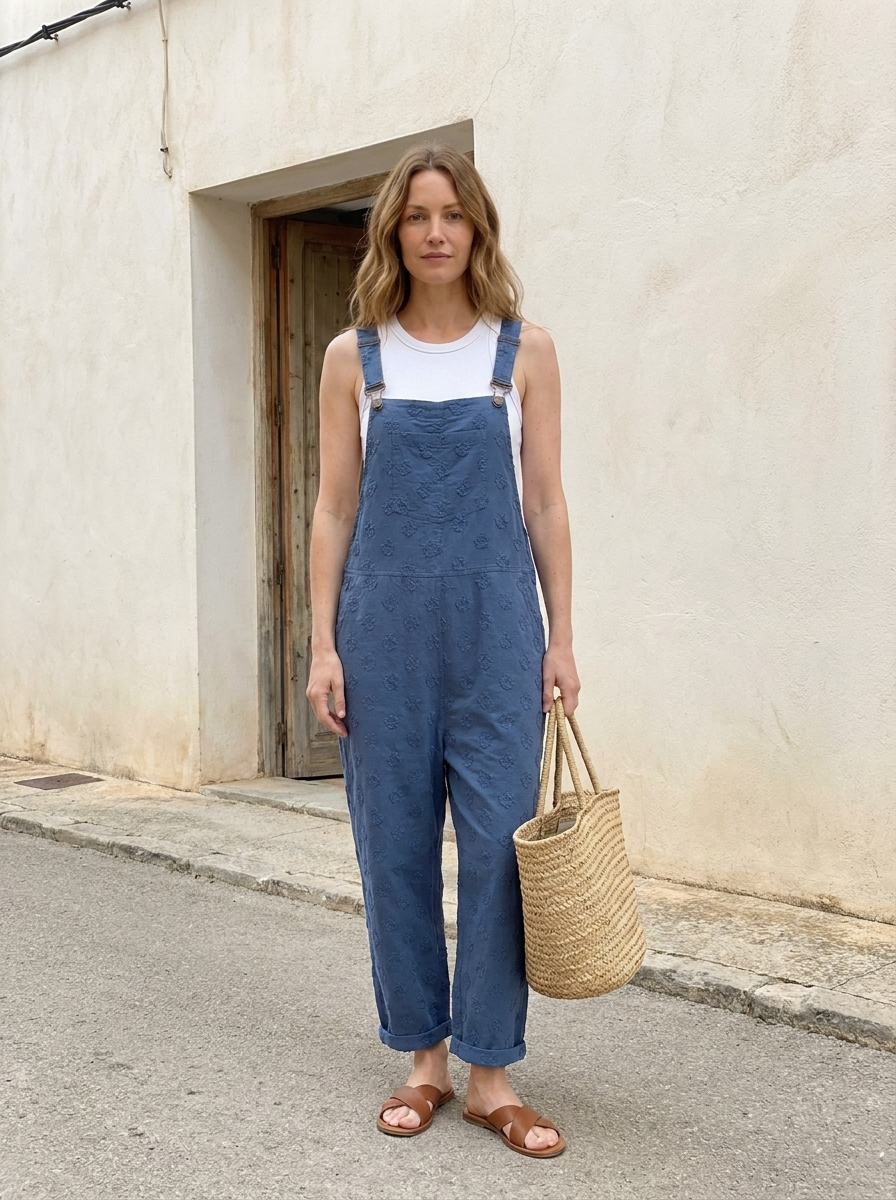 Ines | Peto de lino azul