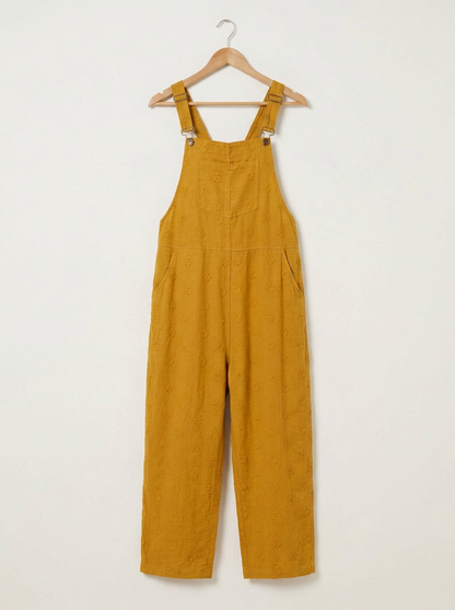 Elena | Overoles de lino amarillo