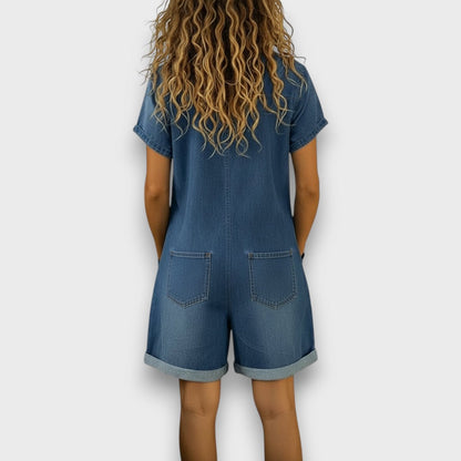Joan | Shorts vintage con efecto denim