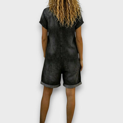 Joan | Shorts vintage con efecto denim