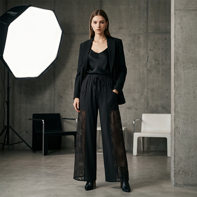 Elisa | Pantalón de encaje para mujer, elegante y chic