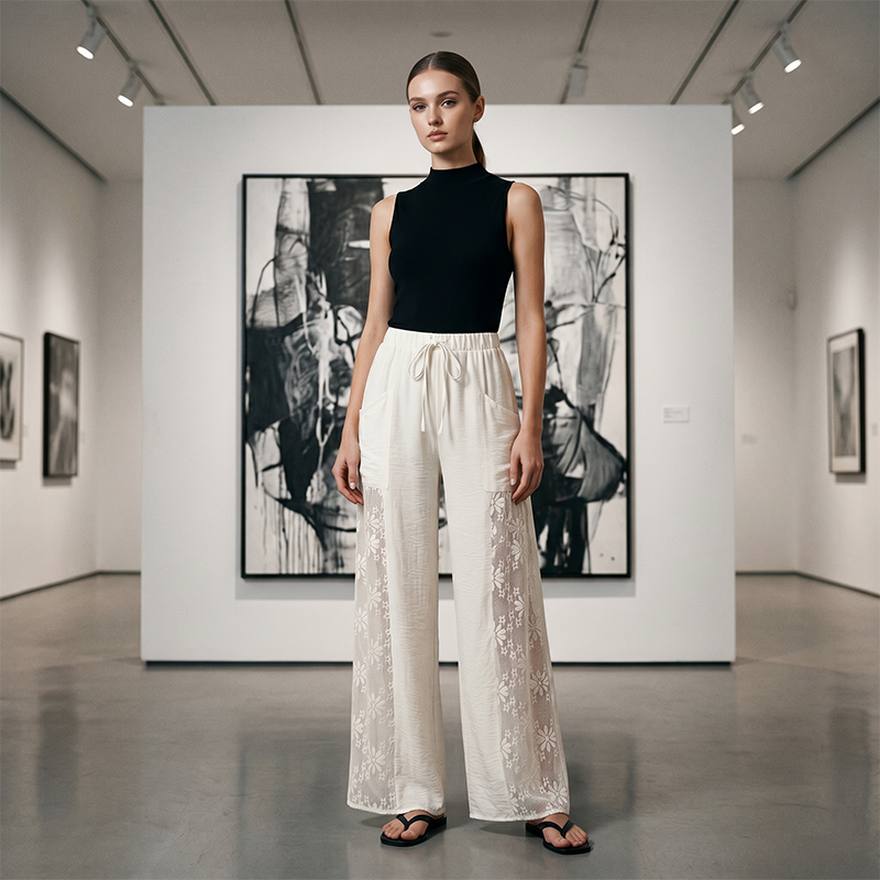 Elisa | Pantalón de encaje para mujer, elegante y chic