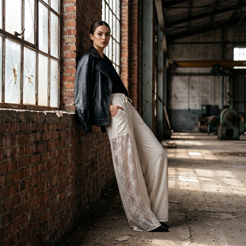 Elisa | Pantalón de encaje para mujer, elegante y chic